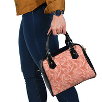 Tahiti Puatou Tiare Floral Shoulder Handbag Monstera Palm Tropical Leaves LT01 - Polynesian Pride
