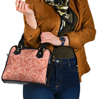 Tahiti Puatou Tiare Floral Shoulder Handbag Monstera Palm Tropical Leaves LT01 - Polynesian Pride