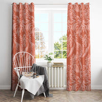 Tahiti Puatou Tiare Floral Window Curtain Monstera Palm Tropical Leaves LT01 - Polynesian Pride
