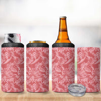 Tahiti Tarona Tiare Floral 4 in 1 Can Cooler Tumbler Monstera Palm Tropical Leaves LT01 - Polynesian Pride