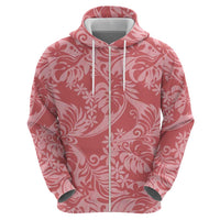 Tahiti Tarona Tiare Floral Hoodie Monstera Palm Tropical Leaves LT01 - Polynesian Pride