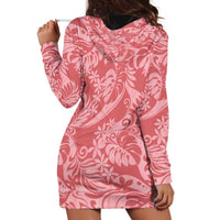 Tahiti Tarona Tiare Floral Hoodie Dress Monstera Palm Tropical Leaves LT01 - Polynesian Pride