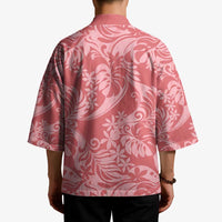 Tahiti Tarona Tiare Floral Kimono Monstera Palm Tropical Leaves - Polynesian Pride