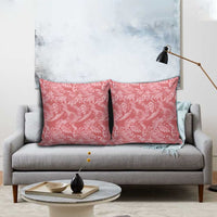 Tahiti Tarona Tiare Floral Pillow Cover Monstera Palm Tropical Leaves - Polynesian Pride