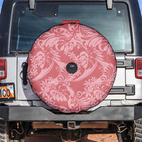 Tahiti Tarona Tiare Floral Spare Tire Cover Monstera Palm Tropical Leaves LT01 Pink - Polynesian Pride