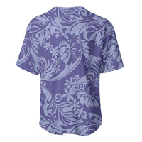 Tahiti Vareau Tiare Floral Baseball Jersey Monstera Palm Tropical Leaves - Polynesian Pride