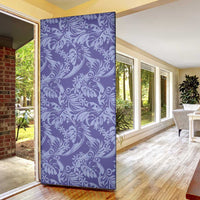 Tahiti Vareau Tiare Floral Door Cover Monstera Palm Tropical Leaves LT01 - Polynesian Pride
