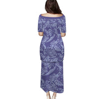 Tahiti Vareau Tiare Floral Family Matching Puletasi and Hawaiian Shirt Monstera Palm Tropical Leaves LT01 - Polynesian Pride