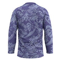 Tahiti Vareau Tiare Floral Hockey Jersey Monstera Palm Tropical Leaves LT01 - Polynesian Pride
