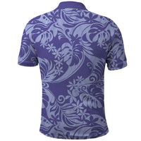 Tahiti Vareau Tiare Floral Polo Shirt Monstera Palm Tropical Leaves LT01 - Polynesian Pride