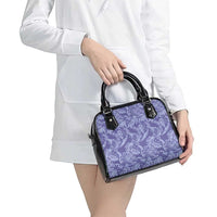 Tahiti Vareau Tiare Floral Shoulder Handbag Monstera Palm Tropical Leaves - Polynesian Pride