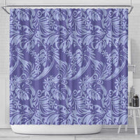 Tahiti Vareau Tiare Floral Shower Curtain Monstera Palm Tropical Leaves LT01 - Polynesian Pride