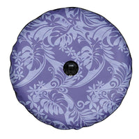 Tahiti Vareau Tiare Floral Spare Tire Cover Monstera Palm Tropical Leaves LT01 - Polynesian Pride