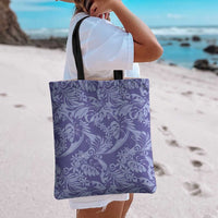 Tahiti Vareau Tiare Floral Tote Bag Monstera Palm Tropical Leaves LT01 - Polynesian Pride