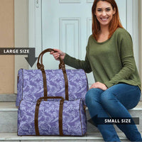 Tahiti Vareau Tiare Floral Travel Bag Monstera Palm Tropical Leaves LT01 - Polynesian Pride