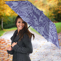 Tahiti Vareau Tiare Floral Umbrella Monstera Palm Tropical Leaves - Polynesian Pride