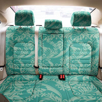 Tahiti Teal Tiare Floral Back Car Seat Cover Monstera Palm Tropical Leaves LT01 - Polynesian Pride
