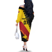 Custom PNG Family Matching Off The Shoulder Long Sleeve Dress and Hawaiian Shirt The Kumuls Are On A Roll LT01 - Polynesian Pride