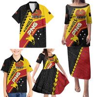 Custom PNG Family Matching Puletasi and Hawaiian Shirt The Kumuls Are On A Roll LT01 - Polynesian Pride