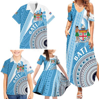 Custom Fiji Rugby Bati Family Matching Summer Maxi Dress and Hawaiian Shirt Tapa Pattern LT01 - Polynesian Pride