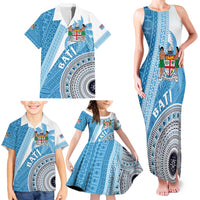Custom Fiji Rugby Bati Family Matching Tank Maxi Dress and Hawaiian Shirt Tapa Pattern LT01 - Polynesian Pride