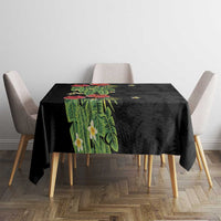 Hawaiian Hibiscus Plumeria Tablecloth Tropical Leaves