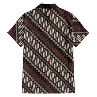Yogyakarta Parang Batik Motifs Family Matching Mermaid Dress and Hawaiian Shirt Indonesian Traditional Pattern LT01 - Polynesian Pride