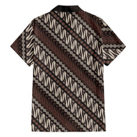 Yogyakarta Parang Batik Motifs Family Matching Puletasi and Hawaiian Shirt Indonesian Traditional Pattern LT01 - Polynesian Pride