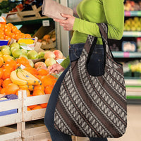 Yogyakarta Parang Batik Motifs Grocery Bag Indonesian Traditional Pattern