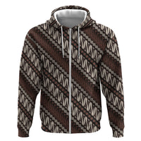 Yogyakarta Parang Batik Motifs Hoodie Indonesian Traditional Pattern