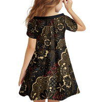 Batik Sekar Jagad Family Matching Off Shoulder Maxi Dress and Hawaiian Shirt Indonesian Traditional Pattern LT01 - Polynesian Pride
