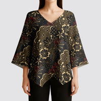 Batik Sekar Jagad Kimono Sleeve Blouse Indonesian Traditional Pattern