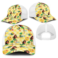 Hawaii Hula Girl Tropical Baseball Net Cap Yellow Palaka LT01 - Polynesian Pride