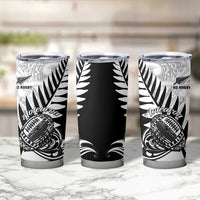New Zealand Silver Fern Rugby Tumbler Cup Aotearoa Maori Black Version LT01 - Polynesian Pride