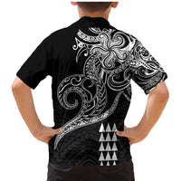 Hawaii Valentine Family Matching Mermaid Dress and Hawaiian Shirt Kakau Polynesian Heart LT01 - Polynesian Pride