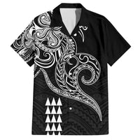 Hawaii Valentine Family Matching Puletasi Dress and Hawaiian Shirt Kakau Polynesian Heart LT01 Dad's Shirt - Short Sleeve Black - Polynesian Pride