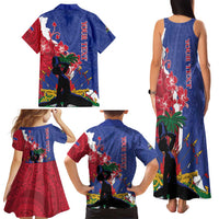 Personalised Haiti Le Marron Inconnu Family Matching Tank Maxi Dress and Hawaiian Shirt Dashiki Mix Polynesian Pattern LT01 - Polynesian Pride