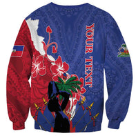 Personalised Haiti Le Marron Inconnu Sweatshirt Dashiki Mix Polynesian Pattern