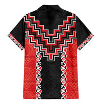 Red Niho Taniwha Mix Poutama Family Matching Mermaid Dress and Hawaiian Shirt Unique Taniko Aotearoa LT01 - Polynesian Pride