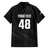 Custom New Zealand Cricket Family Matching Puletasi and Hawaiian Shirt Aotearoa Black Cap Come On