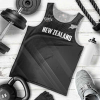 Custom New Zealand Cricket Men Tank Top Aotearoa Black Cap Come On
