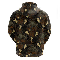 Javanese Batik Semen Hoodie Indonesian Traditional Pattern