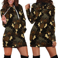Javanese Batik Semen Hoodie Dress Indonesian Traditional Pattern