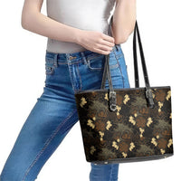 Javanese Batik Semen Leather Tote Bag Indonesian Traditional Pattern