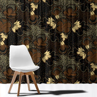 Javanese Batik Semen Window Curtain Indonesian Traditional Pattern