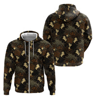 Javanese Batik Semen Zip Hoodie Indonesian Traditional Pattern