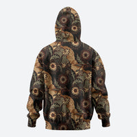 Batik Pedalaman Semen Lereng Style Zip Hoodie Indonesian Traditional Pattern