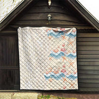 Beige Hawaii Lei Seashells Starfish Quilt Sandy Sylized - Polynesian Pride