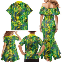 Hawaii Summer Tropical Leaves Family Matching Mermaid Dress and Hawaiian Shirt LT01 - Polynesian Pride