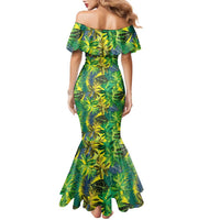 Hawaii Summer Tropical Leaves Family Matching Mermaid Dress and Hawaiian Shirt LT01 - Polynesian Pride